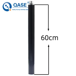 QASE Ultra-light High-strength GPS Extension Rod Carbon Fiber Centering Pole Black Diameter 25mm Length 60CM