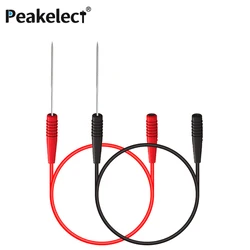 Peakelect P1046 Fili per punzonatura affilati da 0,7 mm con presa a molla interna da 2 mm per test elettrici elettronici