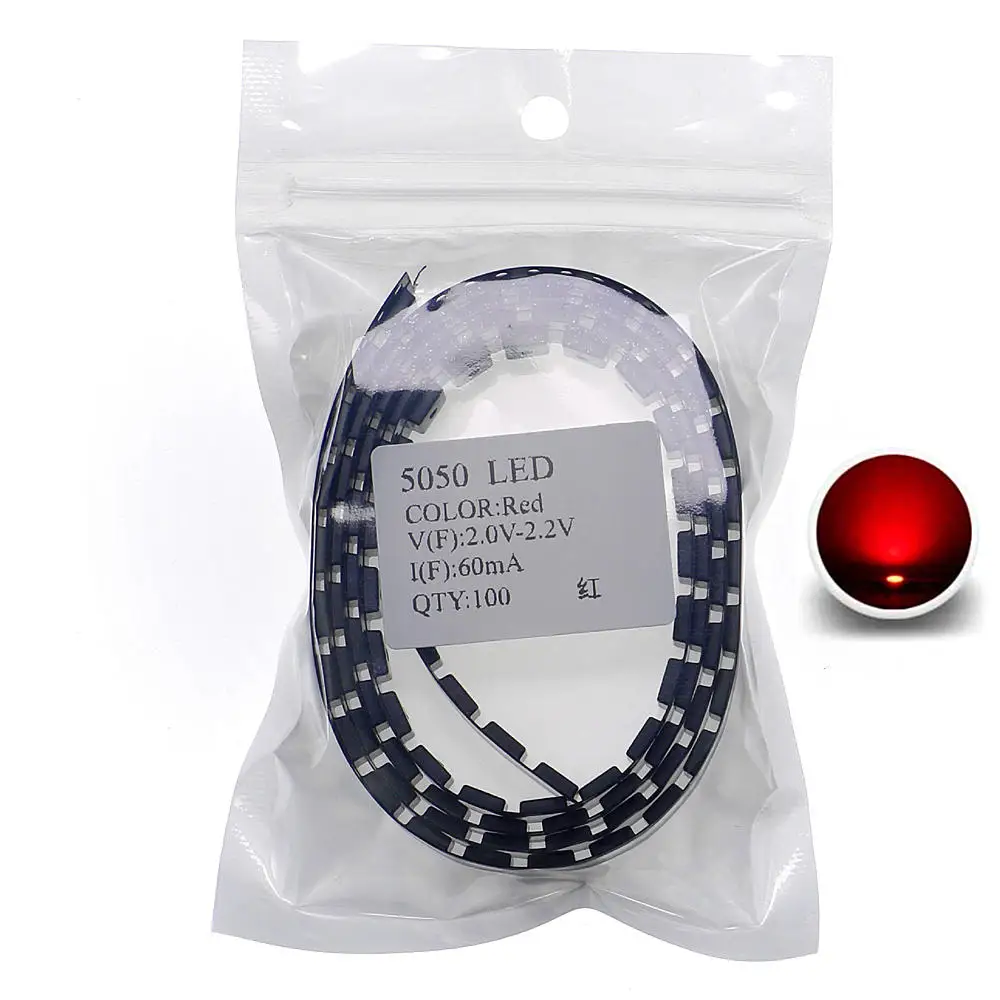 5050 (2020) SMD LED Emitting Diode Lamp Chip Warm Cool White rosso verde blu giallo arancione UV Pink SMT Light Beads