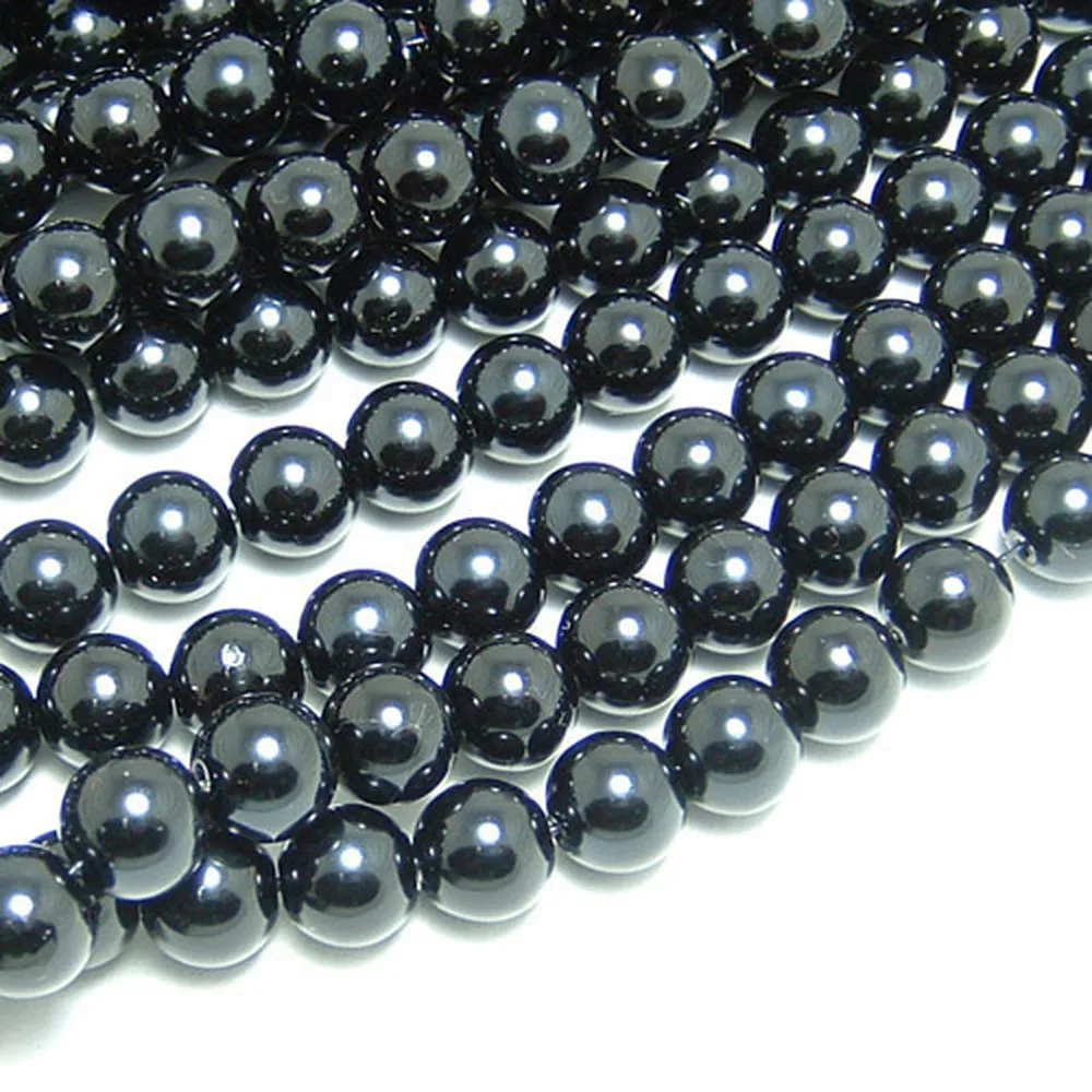 (A011)3mm 4mm 5mm 6mm 8mm 10mm 12mm 14mm 16mm Black White Gray Brown tone Round Glass Dyeing Color Beads Imitation pearls