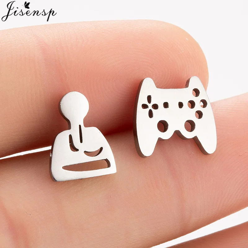 Women's Tiny Music Note Stainless Steel Stud Earrings