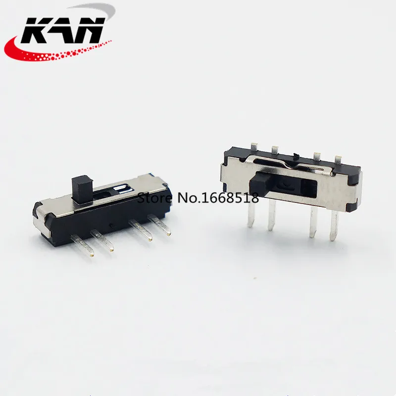 50 Pcs MSK-13D19 3-speed 4-pin patch small toggle 3-speed side horizontal toggle switch Micro connector switch