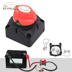 Reamocea 300A 12V/24V Car Battery Isolator Main Switch Emergency Stop Pole Separator Cut On Off Large For SUV RV Marine Boat