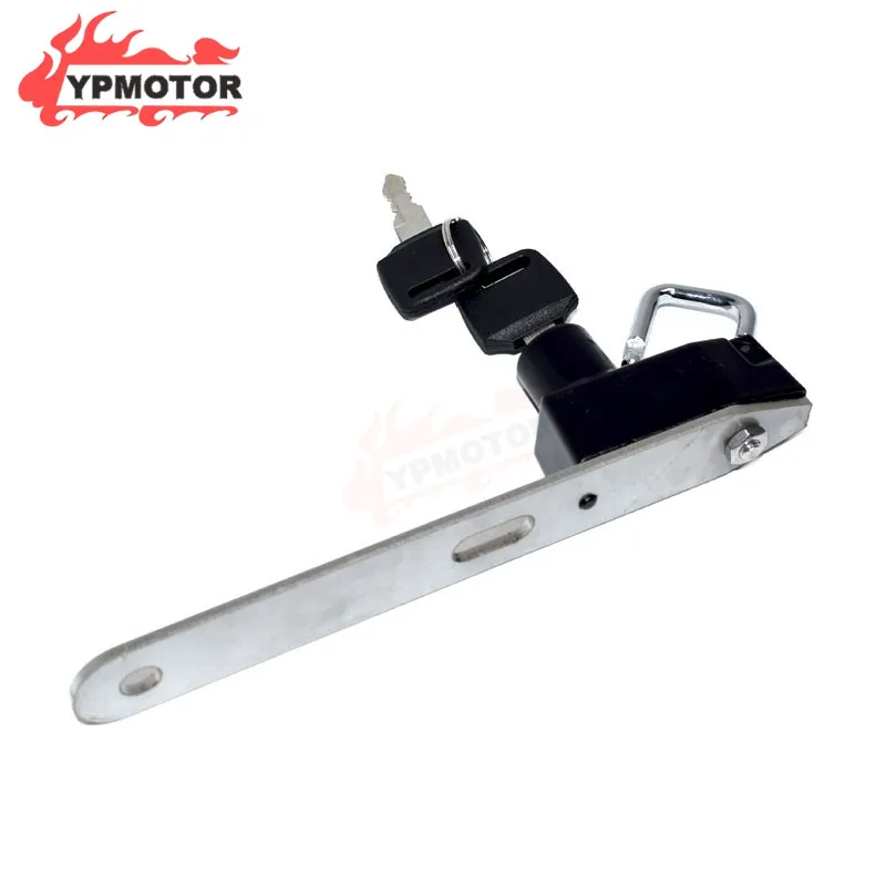 Abrazadera de barra de acero trasera para motocicleta, cerradura de seguridad antirrobo con llave para Honda CB500X CB500F CBR500 Kawasaki MT07 MT-07