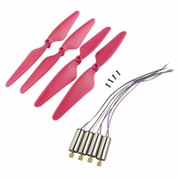 4 pcs  propellers+ 4 motors for Hubsan X4 H502E H502S H502T H507A romote control RC QuadCopter