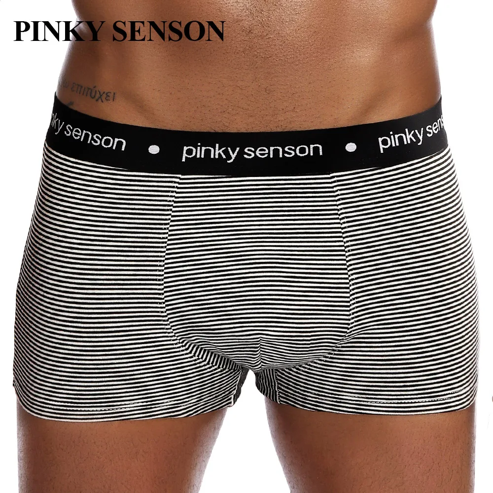 Pinkysenson men boxer men underwear boxers underpants breathable cotton homme panties shorts