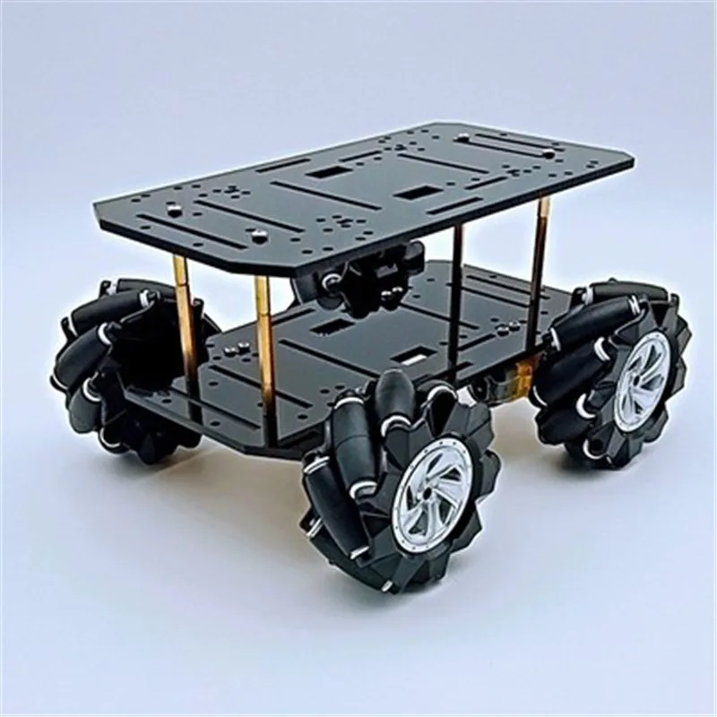 4Wd Smart Robot Car Chassis With TT Motor 4Pcs 80Mm Mecanum Wheels for Omnidirectional Trolley Chassis DIY Robotic Model