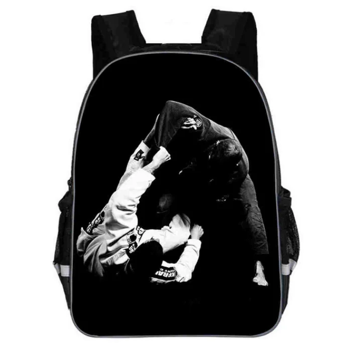 BJJ Backpack Taekwondo Brazilian Jiu-Jitsu Martial Judo School Bags Animal Women Men Boys Girls Kids Teenager Mochila Bolsa