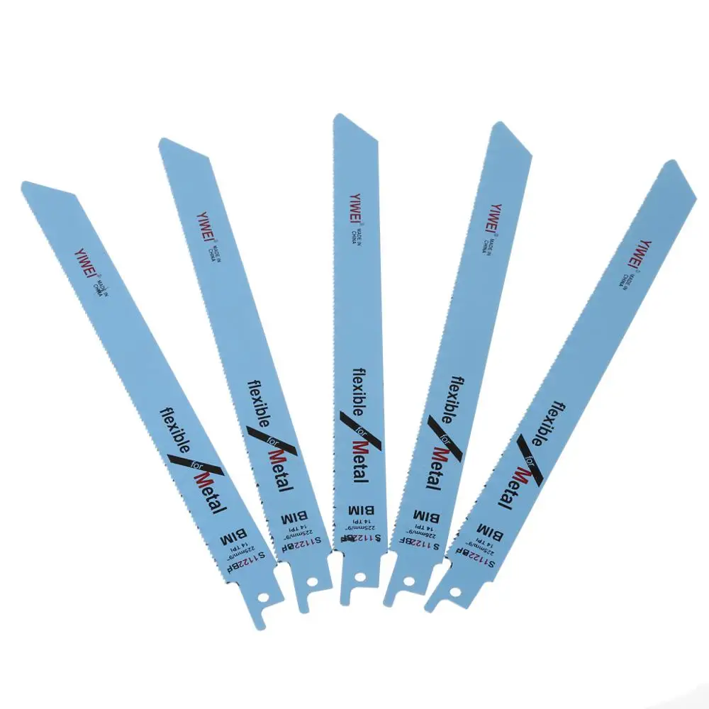 5 Stück s1122bf Säbels äge blätter 227mm 9 "zum Schneiden von Metall und Holz