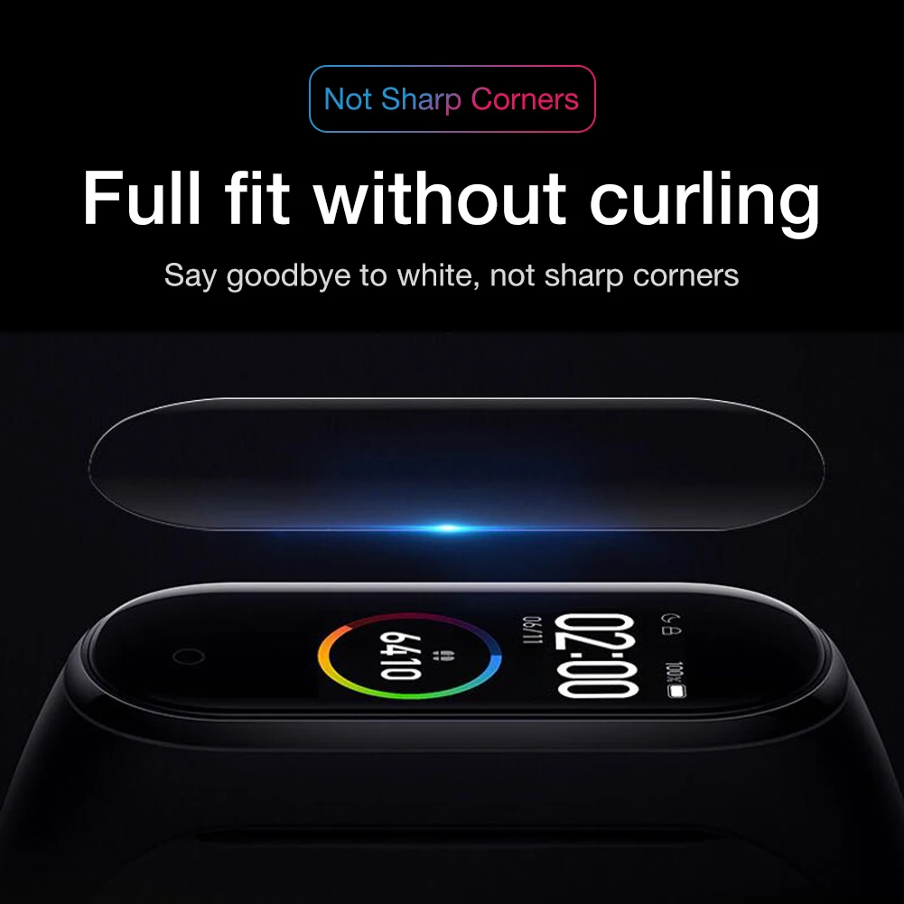 Película protectora de hidrogel para Xiaomi Mi Band 5, película protectora de pantalla completa para reloj inteligente M5, 1/3/5 Uds.