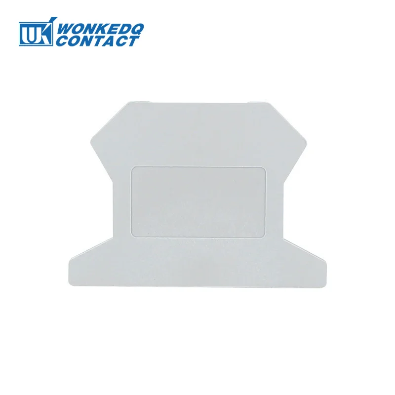 1Pc D-UK1.5 End Cover For UK 1.5 Electrical Terminals Wire Connector UK Din Rail Terminal Block Accessories End Barrier Plate