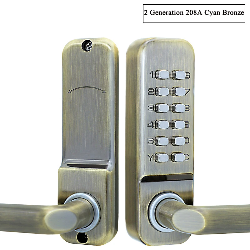 Waterproof Mechanical Combination Lock Office Door Password Coded Locks Gate Security smart door lock digits password