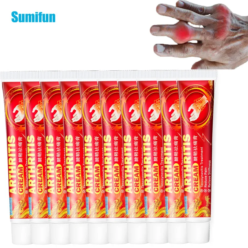 

10Pcs Sumifun Anti Arthritis Pain Relief Ointment Tenosynovitis Care Sports Support Cream Hand Therapy Chinese Medicine Plaster