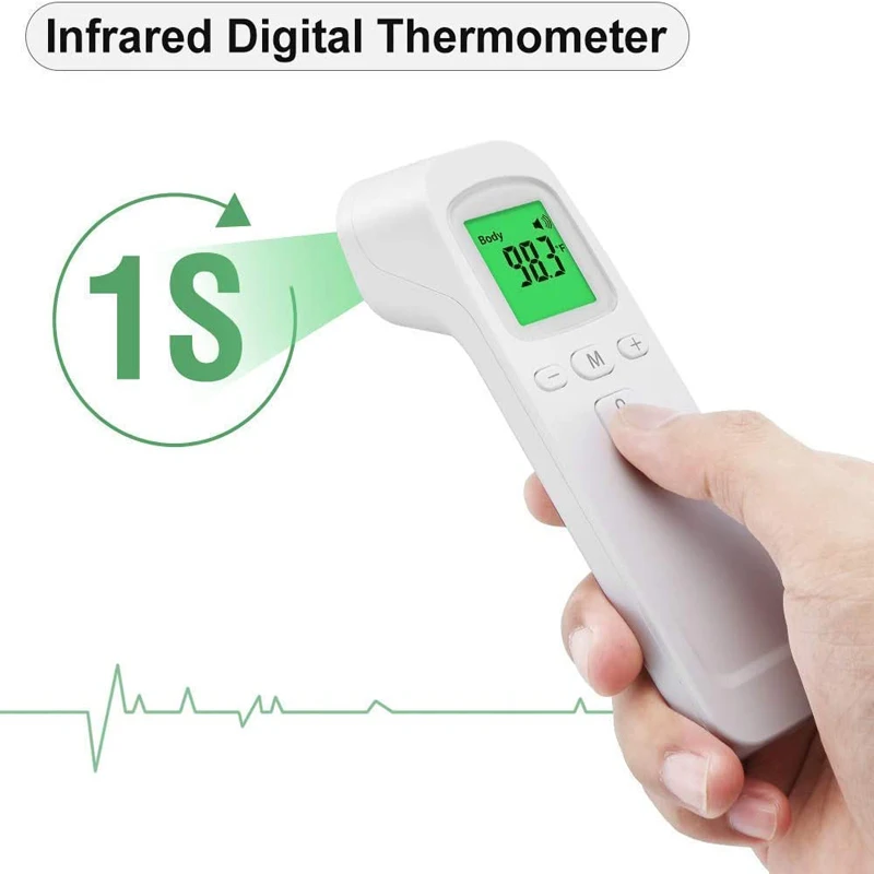 Termometro digitale a infrarossi per bambini febbre termometro frontale senza contatto misuratore di temperatura medico elettronico adulto senza contatto