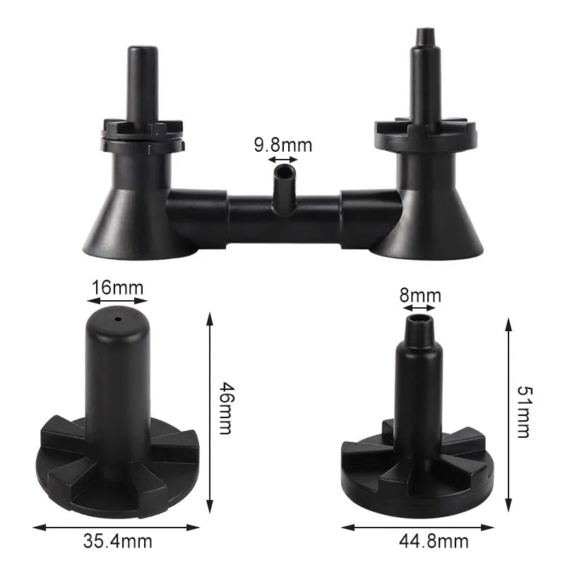 Double Head Wine Rinser Beer Bottle Washer Homebrew Beer & Wine Cleaning Equipment Cleaner With Kitchen Faucet Adapter Bar Tools