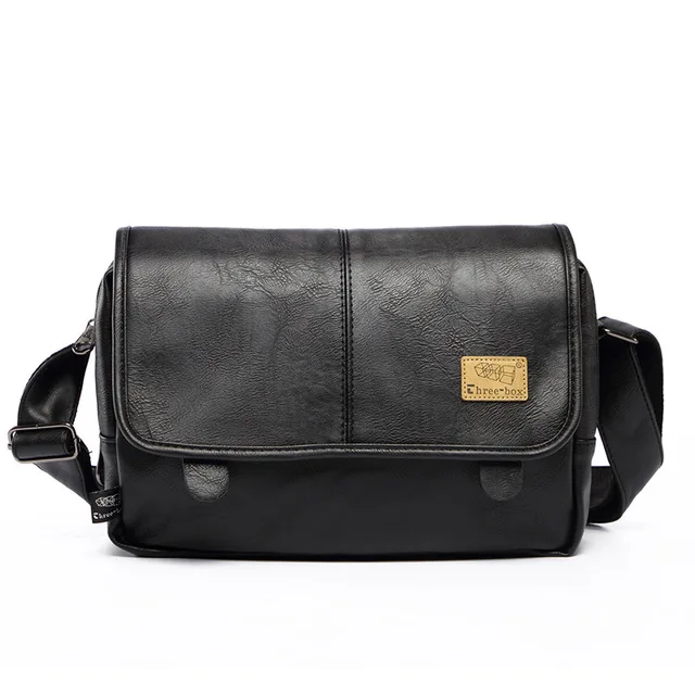 バッグ 2000s archive 3way leather boxer bag Three-box Brand Fashion PU Leather Men Messenger Bag Vintage Men's
