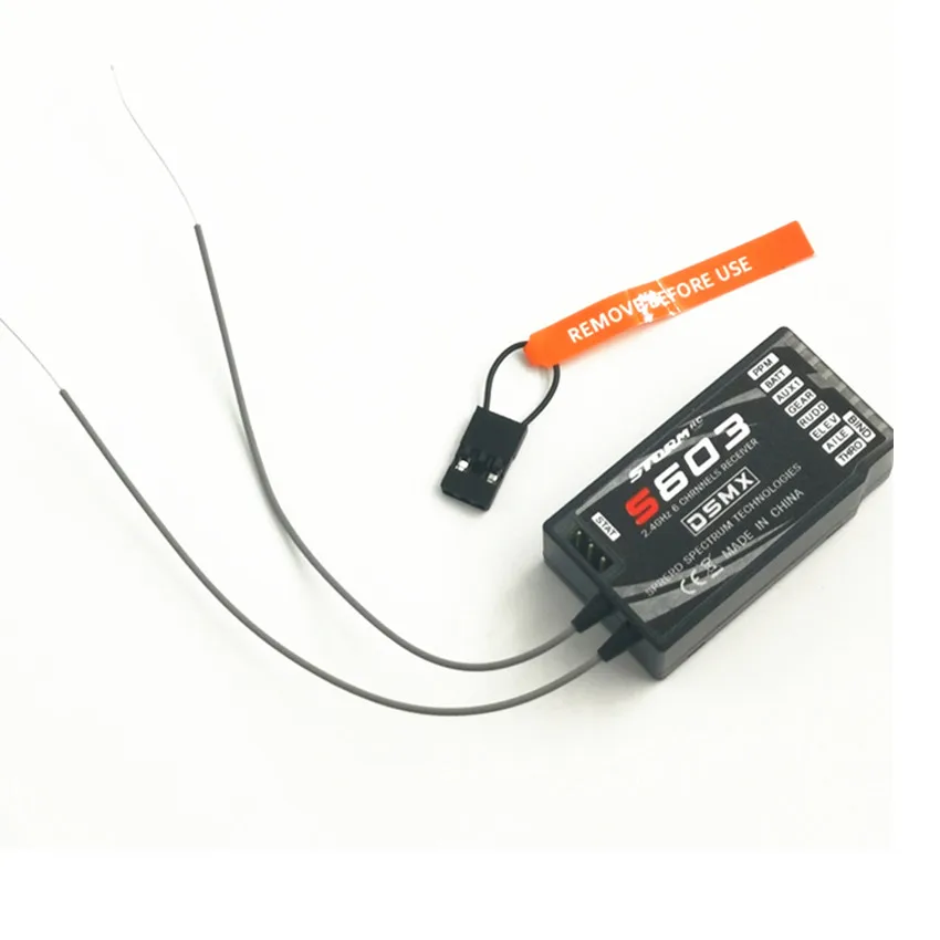 2.4GHz 6-Channels PPM Output Dsm2 Dsm Receiver S603 Compatible With JR / Spektrum Remote Control For Rc Airplanes