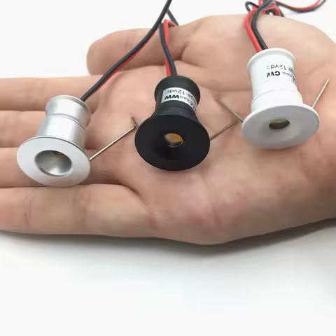 Small Spot Light 1W Mini LED Spotlight 12V Dimmable 15mm Cutout product image