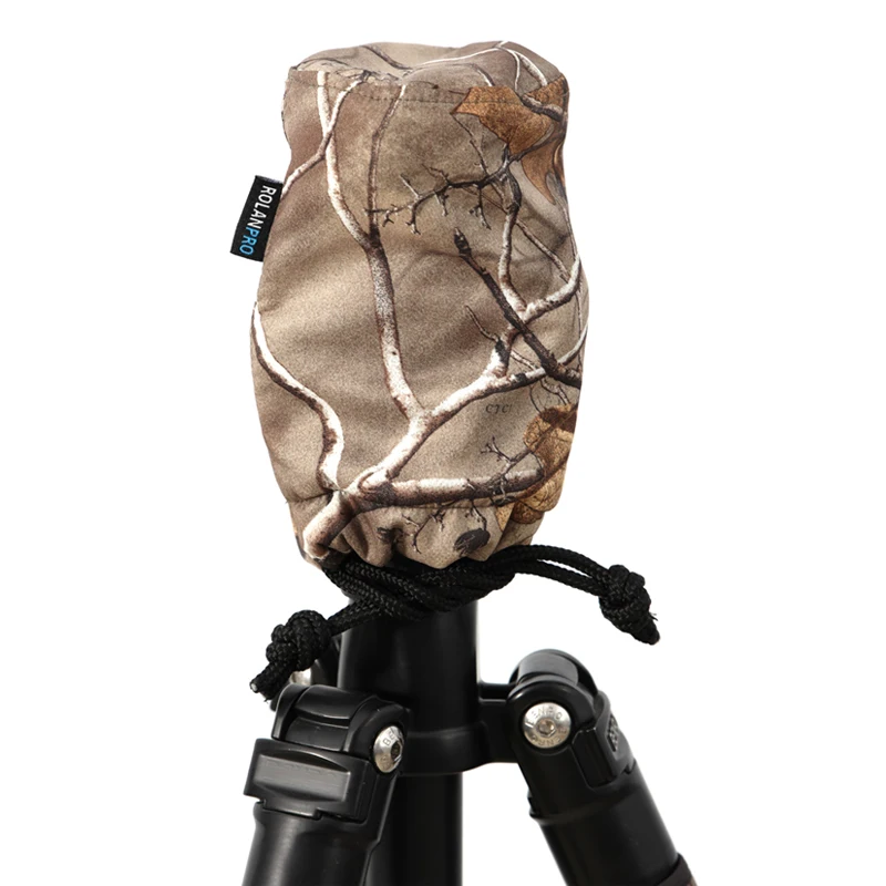 ROLANPRO Waterproof Camouflage Dustproof Camera Bag for Ballhead Tripod Head Bag Leofoto Sunwayfoto RRS Benro Fotopro Compatible