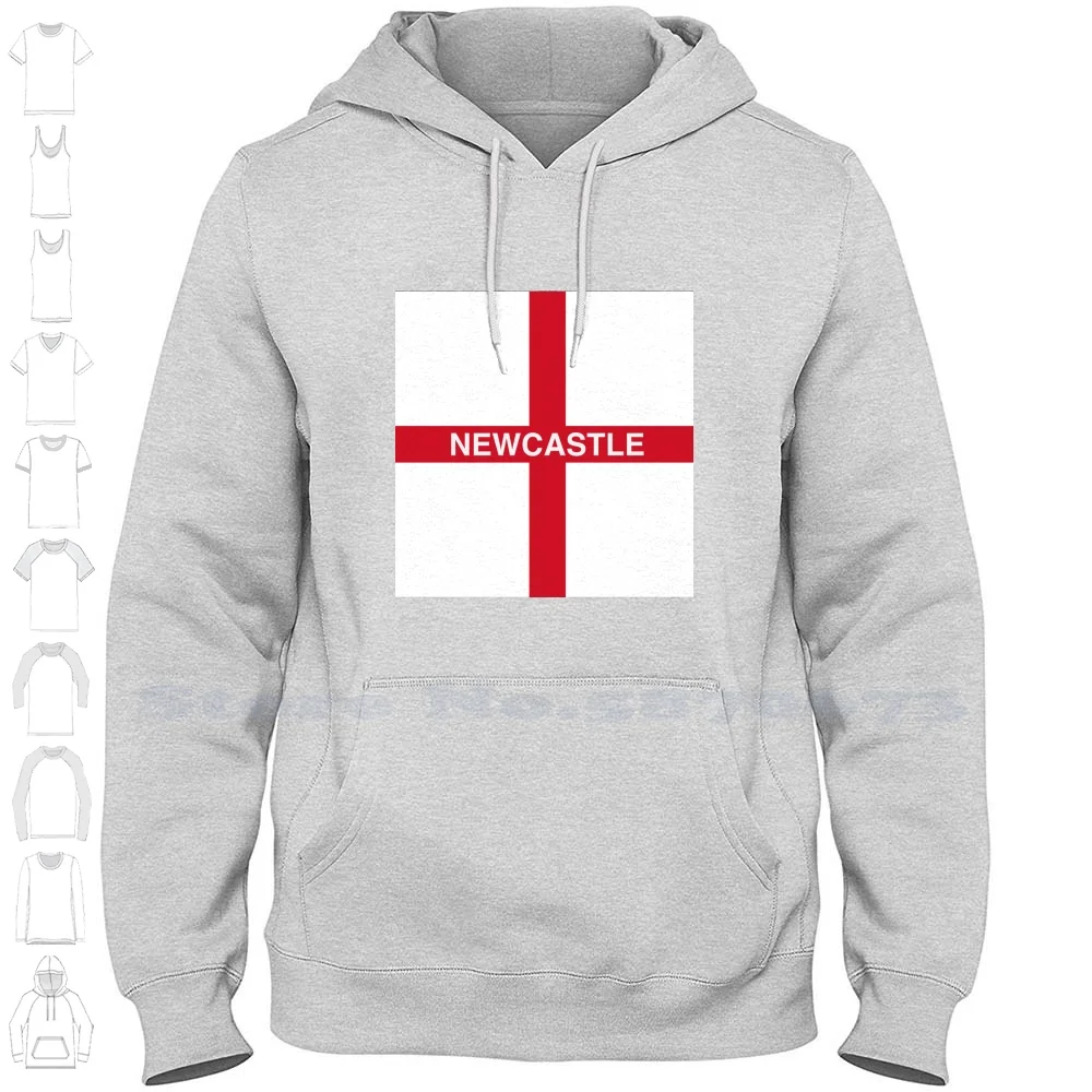 Newcastle St George Banner Streetwear Sport Hoodie Sweatshirt Newcastle N Football Soccer St George Cross England Flag