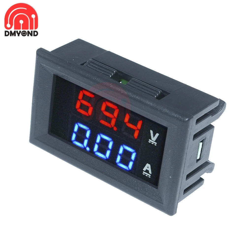 0.28 Inch 3-digit DC 100V 10A Dual LED Digital Voltmeter Ammeter Car Volt Detector Current Meter Voltage Tester Vlot Monitor