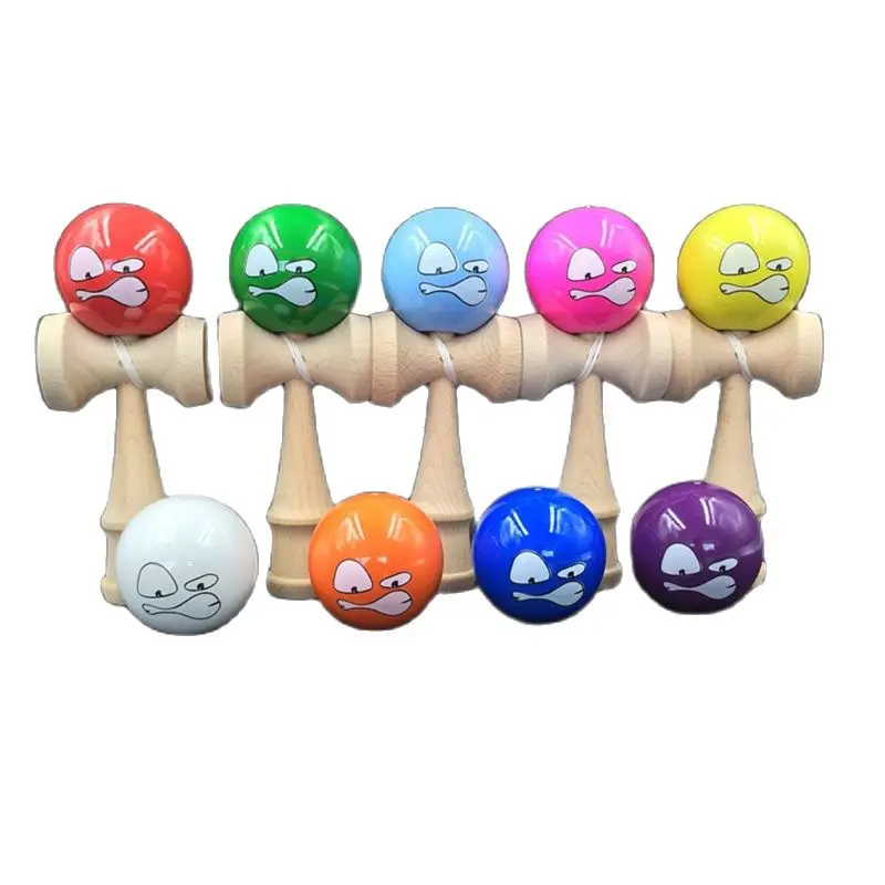 Kendama Bóng Hoạt Hình Biểu Hiện Kendama Thanh Kiếm Bóng Chuyên Nghiệp Bằng Gỗ Đồ Chơi Kỹ Năng Tung Hứng Bóng Trò Chơi Đồ Chơi Cho Trẻ Em Người Lớn Quà Tặng