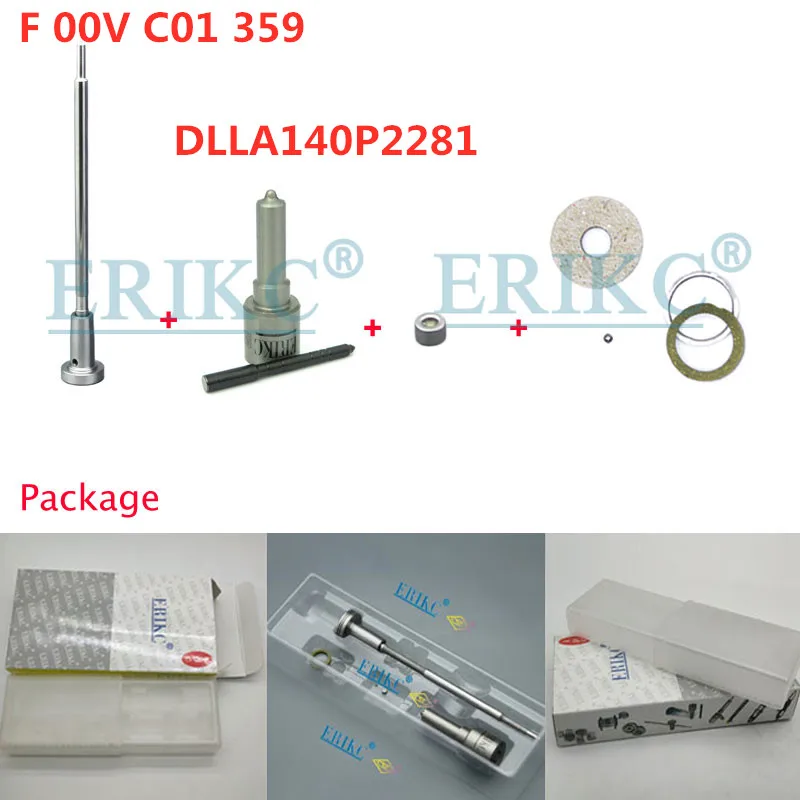 0445110465 0445110466 Injector Kits Spayer Nozzle DLLA140P2281 Control Valve F 00V C01 359 for HF4DA1-2C  JAC 1100200FA130