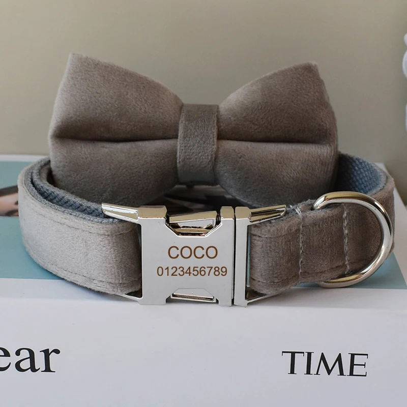 Collar para mascotas con estampado único, correa para perros, accesorios para Pitbull, Bull Rottweiler, collares para mascotas con grabado gratis, franela 12