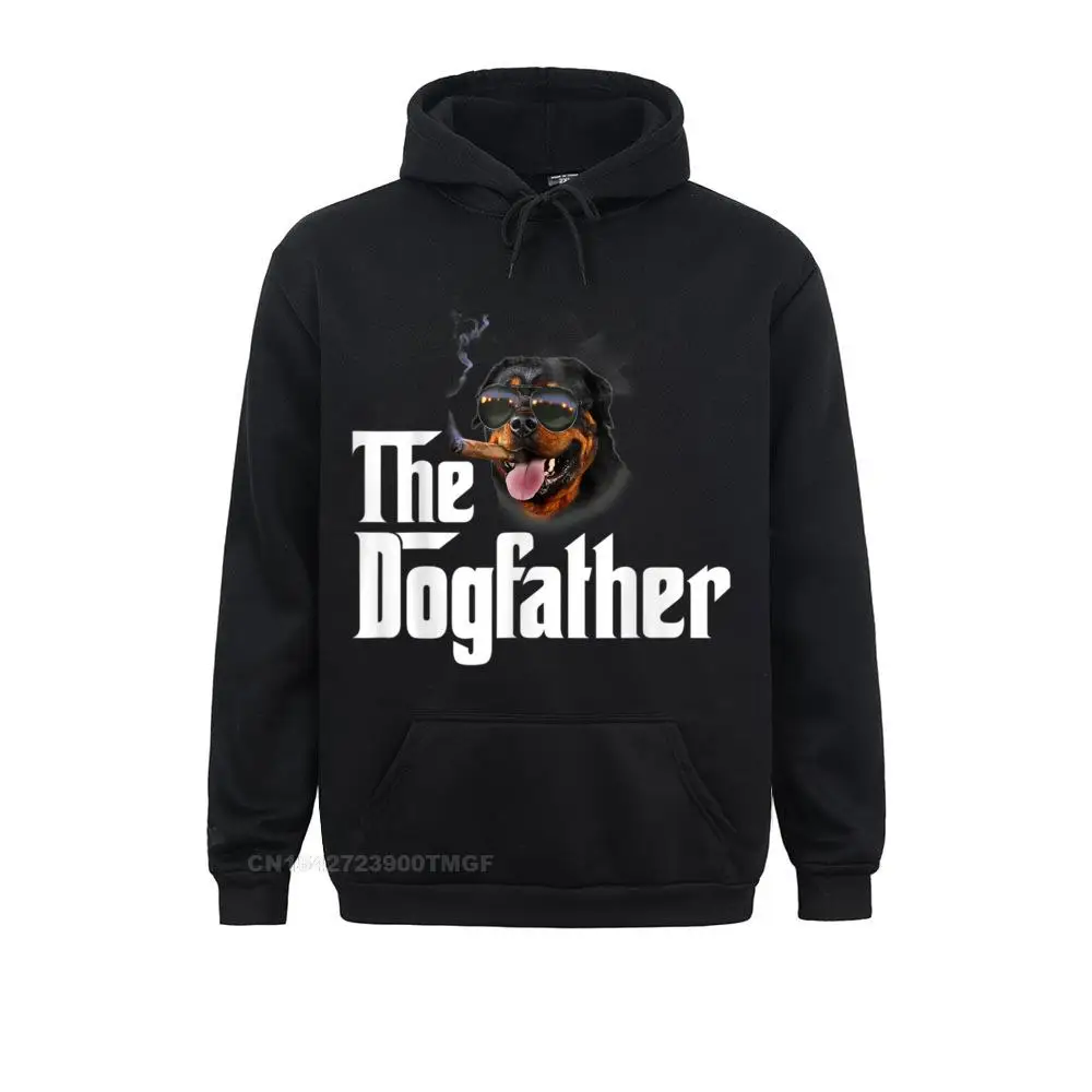 Hoodies Mens The Dogfather Rottweiler Funny Dog Owner Gift Dog Lover Mother Day Men Sweatshirts Casual Clothes Coupons