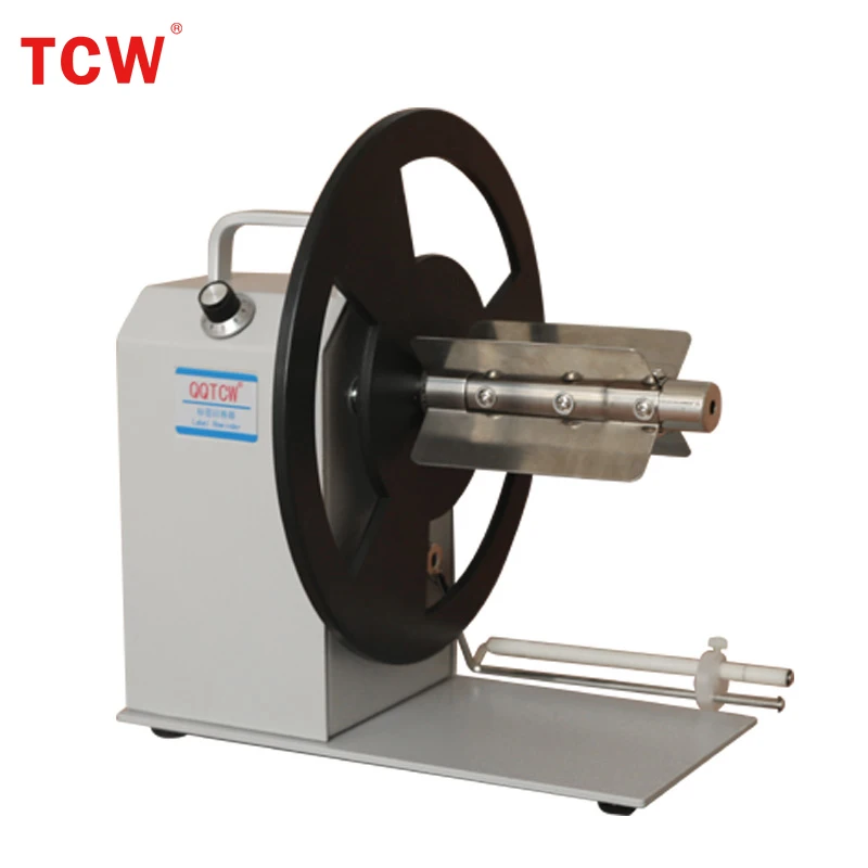 

TCW-Q6 adjustable speed bidirectional automatic label rewinder width 120mm