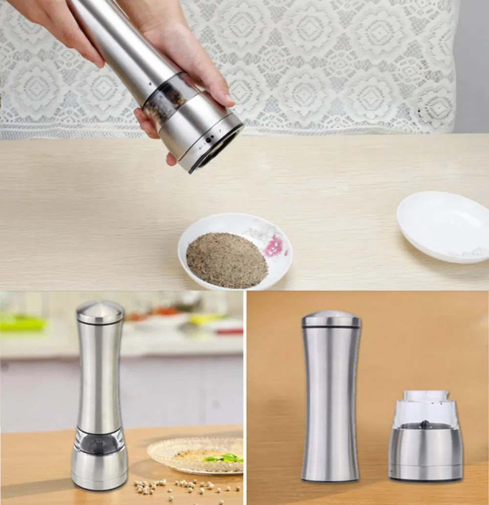 Manual Pepper Mill Stainless Steel Salt Grinder Muller kitchen accessories Kitchen Tool kitchen gadgets Spice Sauce Grinder