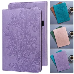 Funda de cuero con relieve de flores para iPad, cubierta para iPad de 6. ª, 7. ª y 9. ª generación, 9,7, 10,2, 10, 9, 8, 7, 6, 5, Air 1, 2