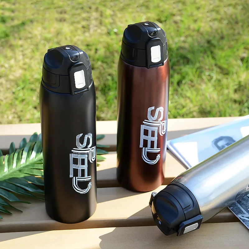 1000ml/750ml High Quality Stainless Steel Sport Vacuum Flask Portable Outdoor Climbing Thermal Bottle Coffee Tea Insulation Cup