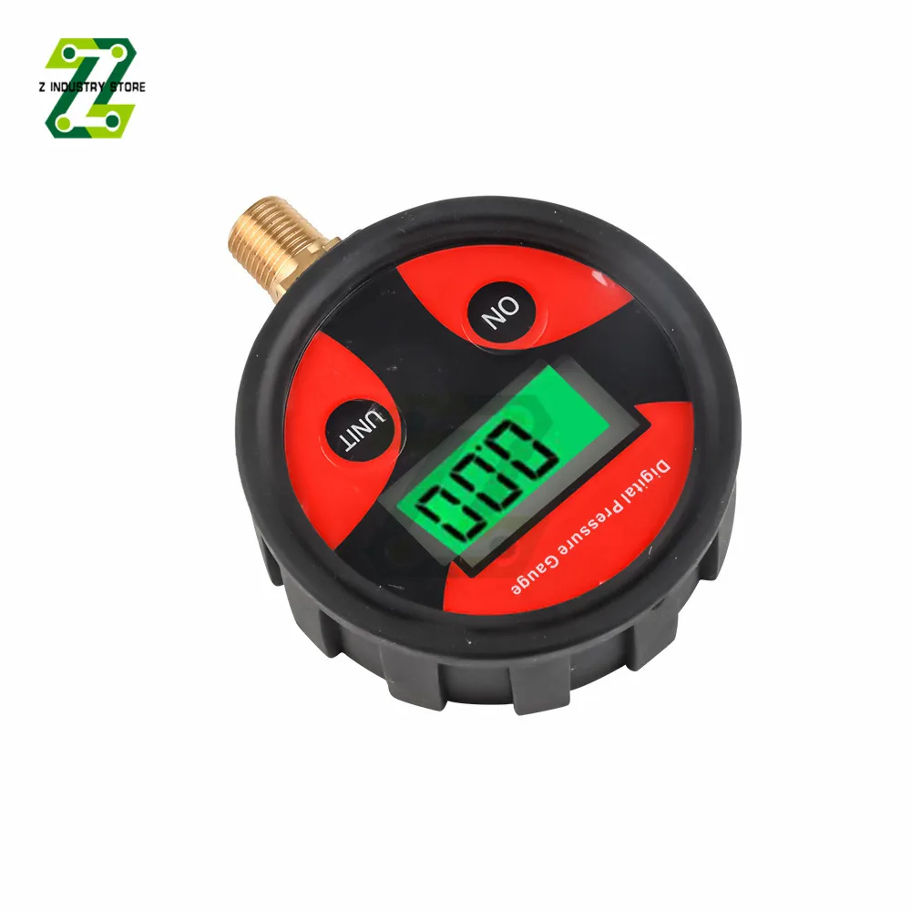 Pressure Gauge 0-200PSI Tire Pressure Monitoring LCD Backlight Digital Tire Gauge Monometer for Car Truck Bike Car Tyre