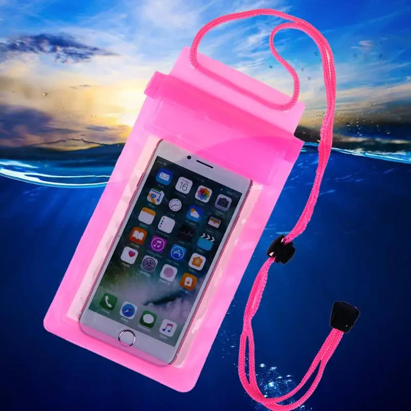 Waterproof Bag for Phone Case Strong 3 Layer Sealing Waterproof Smart Phone Pouch for Water Sport Phone Dry Bag Cover