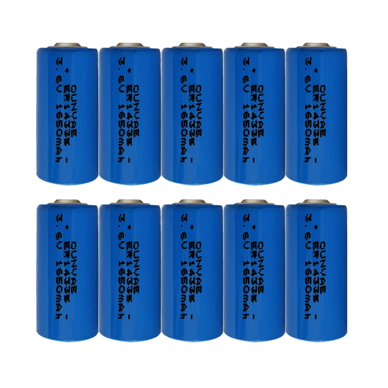 10PCS ER14335 2/3AA 3.6V liSOCL2 AA Lithium Battery 2/3 AA 14335 PCL 2 AA Dry Primary Cell 1650mah Gas Meter Replace for TL-4955