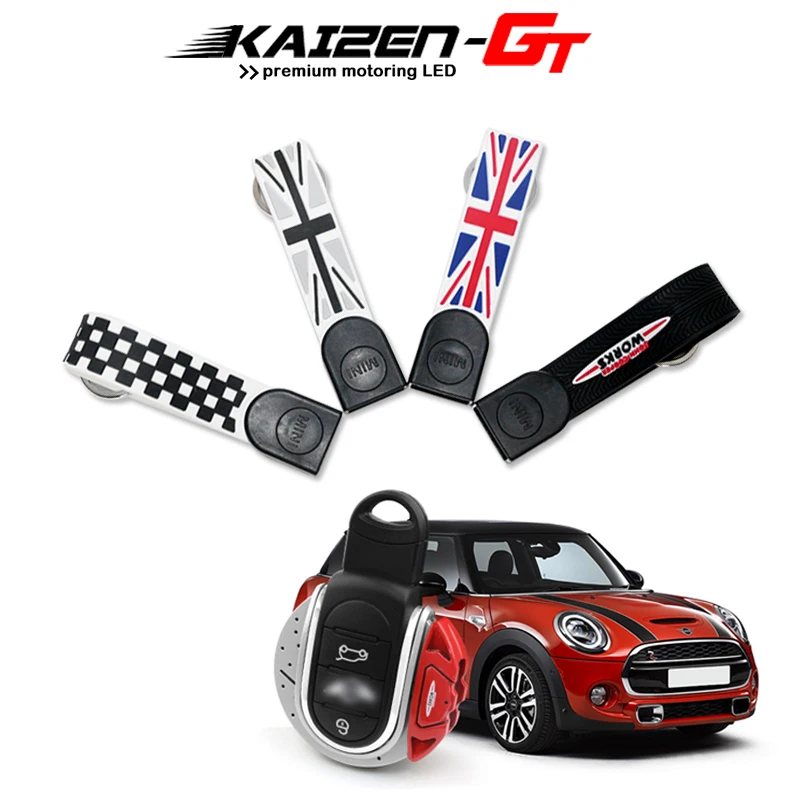 JCW Brake Disc Style Shape Key Fob Case Shell with Keychain Ring Belt For MINI Cooper 3rd Gen F55 F56 F57,2nd Gen F60 Countryman