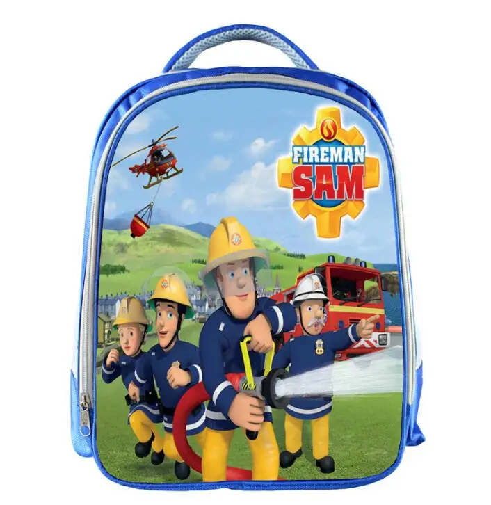 New Arrival Mini School Bags for Boys Cartoon Hero Fireman Sam Schoolbag Children Baby Kindergarten Bookbag Kid Mochila Infantil