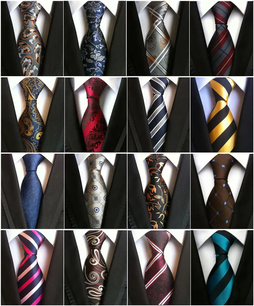 130รูปแบบคลาสสิก8 Cm Tie สำหรับ Man 100% ผ้าไหมผูกเน็คไทลายเน็คไทสำหรับชายชุด Cravat งานแต่งงานเนคไท