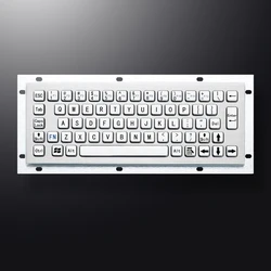 Mini 65 Keys Compact Industrial Computer Waterproof Stainless Steel Metal Keyboard For Kiosk CNC Machine