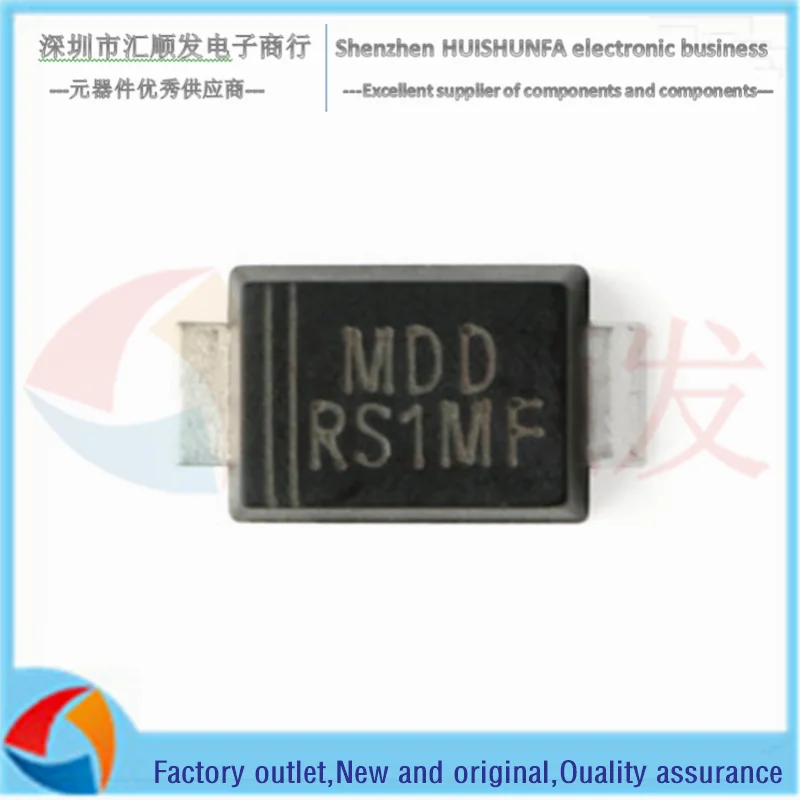 50 stücke!!! Original-patch RS1MF paket SMAF 1000V/1A fast recovery diode gleichrichter