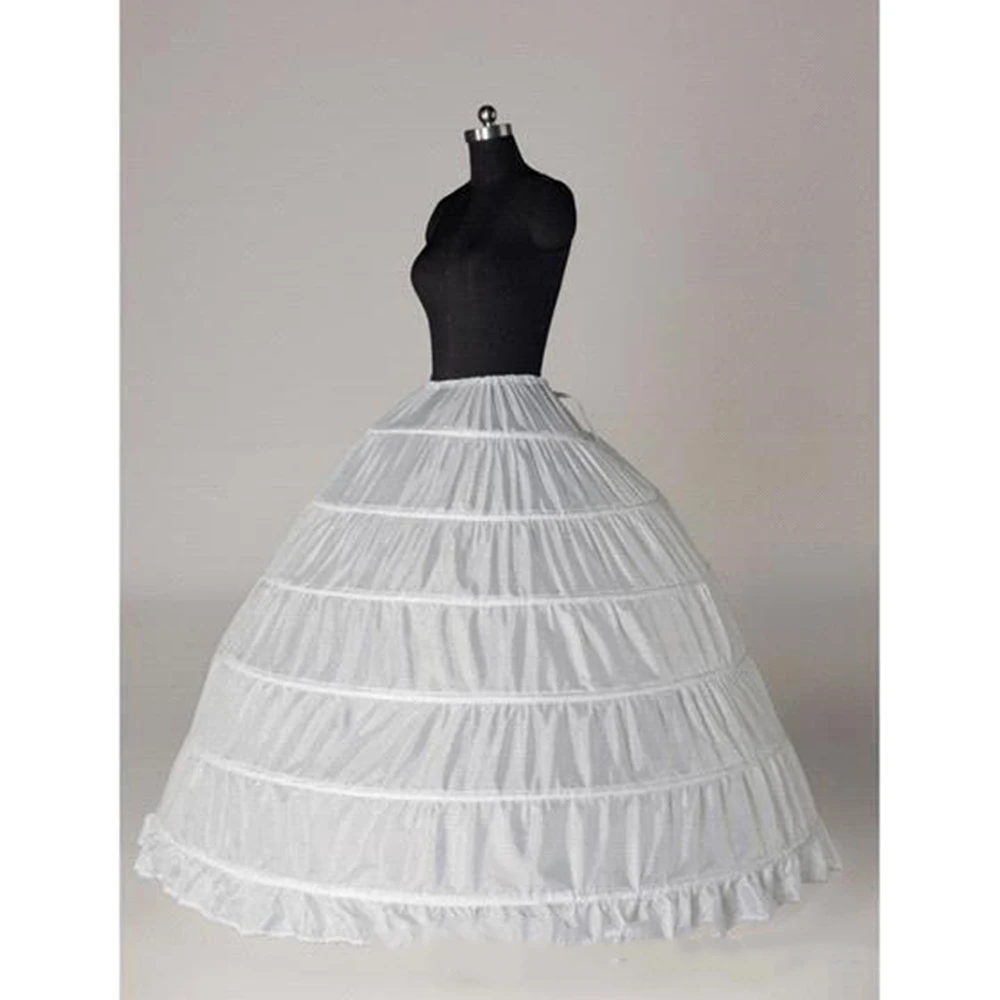 Jupon 6 créoles pour mariage, robe de bal Super bon marché, Crinoline, sous-jupe de mariée, jupon pour Quinceane