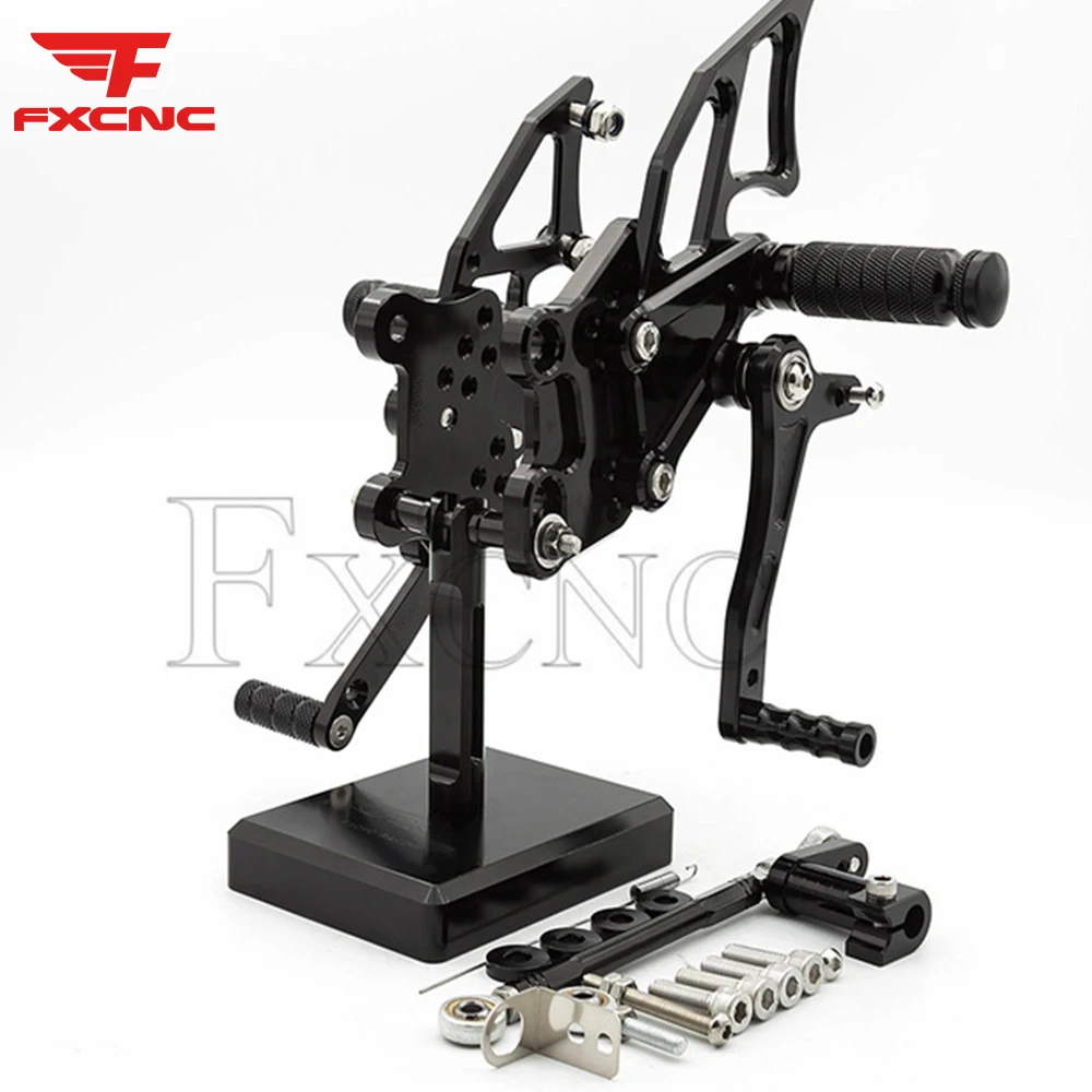 For Yamaha Yzf R3 Mt03 14-19 R25 14-18 Mt25 15-18 Cnc Aluminum Alloy Motorcycle Footrest Rearset Footpeg Pedal Foot Peg Rear Set