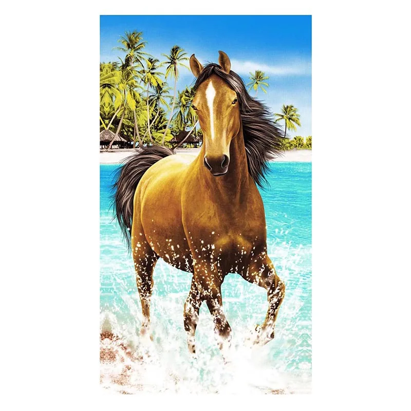 New 100*180cm Reactived Printed Beach Towel Microfiber Bath Towel For Adult Large Beach Towel Quick Drying Toalla Bathroom