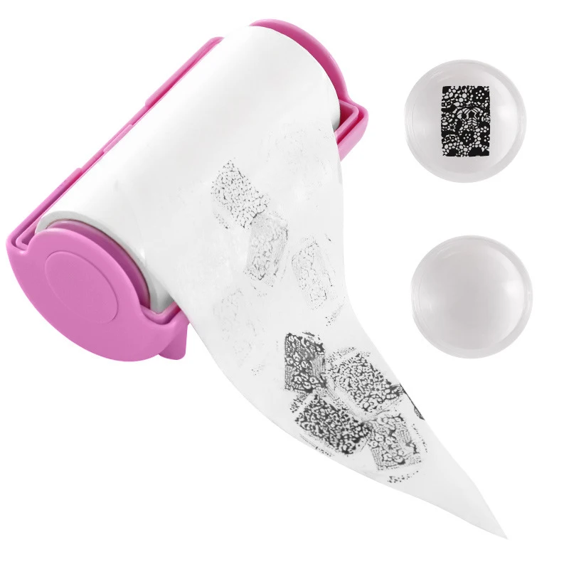 60-teiliges Nagelkunst-Maniküre-Set - Umfassendes Set mit Stempel, Nagellackentferner, Zubehör, Reiniger und Aufkleber für die Nagelpflege – Detail 6