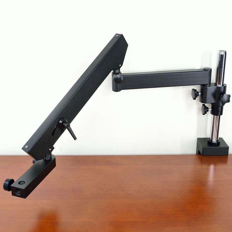 Articulating Pillar Clamp 76mm Microscope Stand Adjustable Direction Arm Stereo Zoom Microscopio Accessories For Trinocular