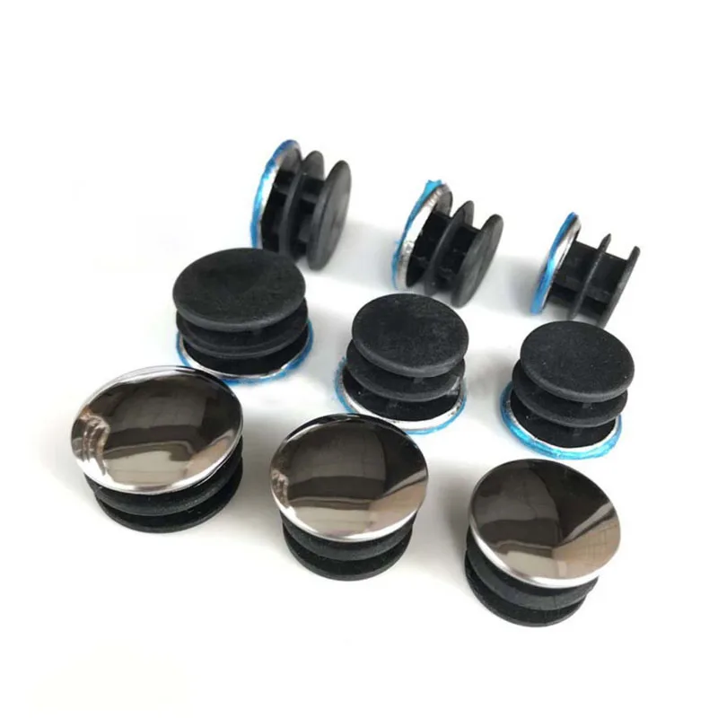 16mm~50mm Black Round Pipe CapTube End Caps Blanking Insert Plug Furniture Leg Hole Cover