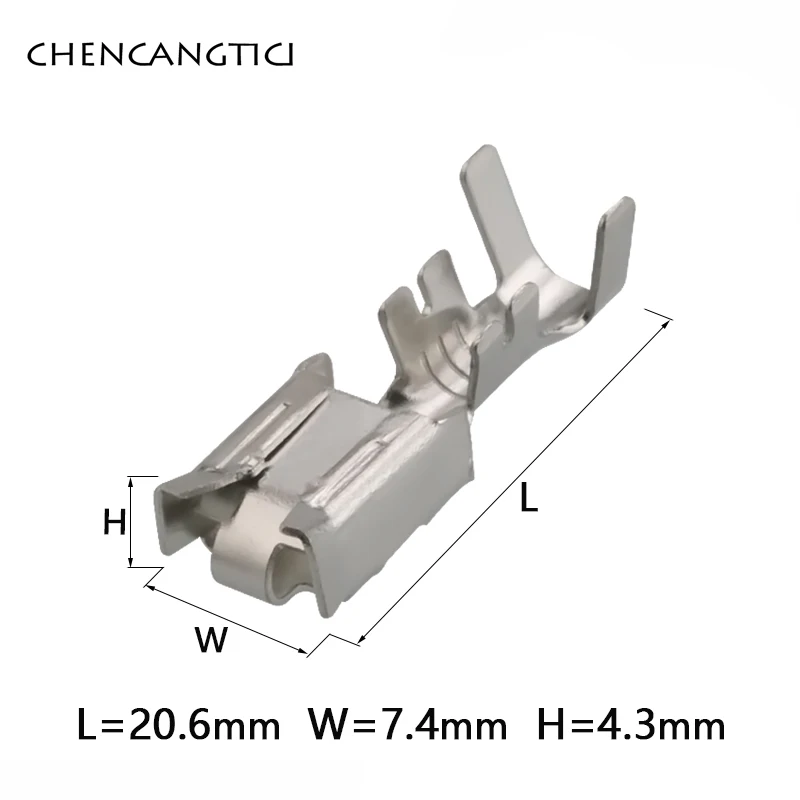 20 Pcs Automotic Wire Crimp Terminal 6.3 MM Female Pin For Metri-Pack 630 Series Fan Auto Connector DJ629-E6.3B G221