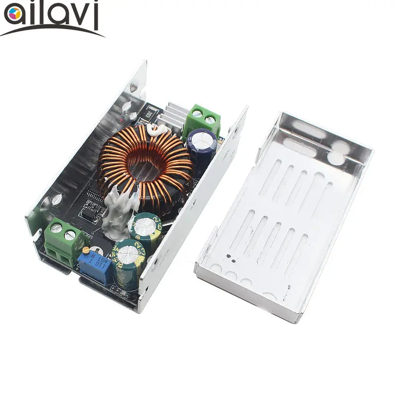 100W Synchronous Rectification Non-Isolated DC-DC buck Module 6A 10-90V72V to 2-60V48V12V Enclosure