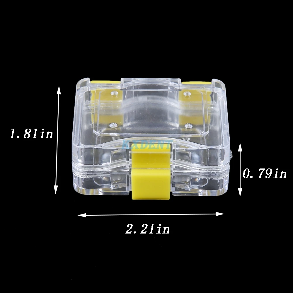 Zahnmedizin Kunststoff Prothese Box Mit Film Zahnarzt Falschen Zahn Fall mit Membran Lagerung Boxen Mit Loch Prothese Zähne Container